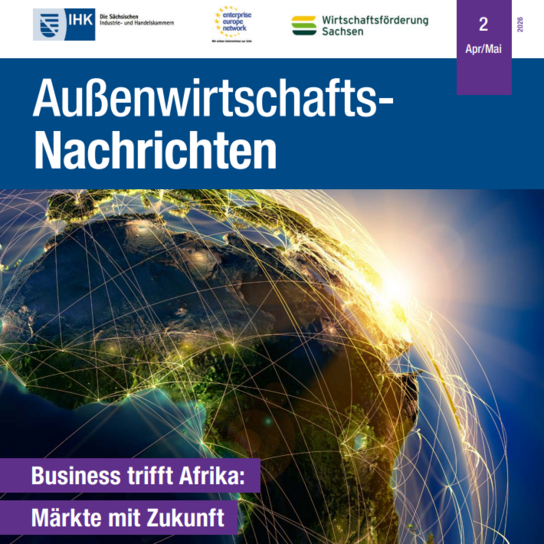 Eine Weltkugel mit Fokus auf Afrika und einem darauf eingezeichneten Netz an Verbindungen.