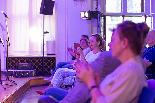 Impressionen von "Wirtschaft trifft Kultur" am 23.05.24 mit Pascal von Wroblewsky und dem Lora Kostina Trio