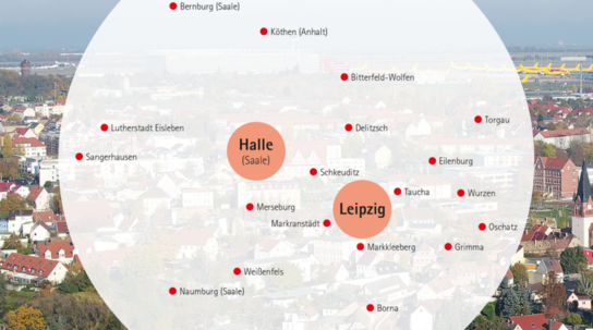 Einzugsgebiet der Kammern in Leipzig und Halle(Saale)