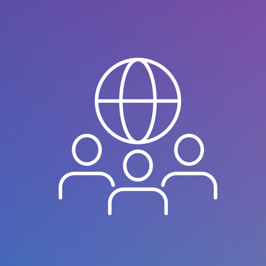 Symbolisches Icon für Zusammenarbeit