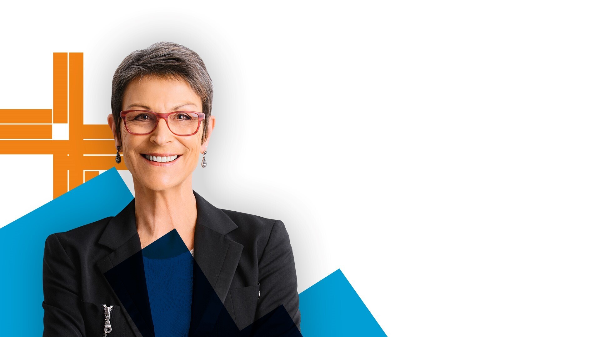Frau lächelt