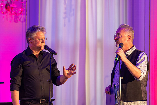 Impressionen von "Wirtschaft trifft Kultur" am 23.05.24 mit Pascal von Wroblewsky und dem Lora Kostina Trio