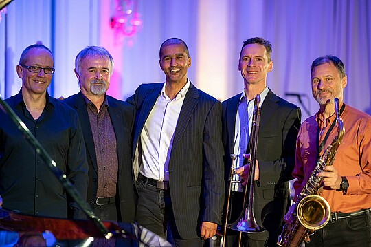 Wirtschaft trifft Kultur: Impressionen vom Konzert der LAMETTA FIVE in der Alten Börse am 30.11.2023. Bild erstellt von Hermann Hertrampf.