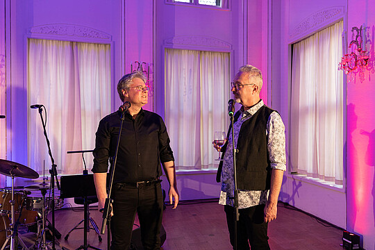 Impressionen von "Wirtschaft trifft Kultur" am 23.05.24 mit Pascal von Wroblewsky und dem Lora Kostina Trio