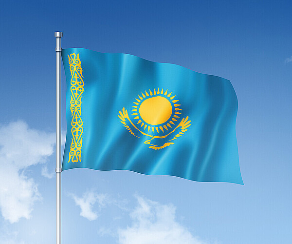 Fahne Kasachstan