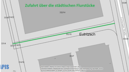 Leipzig Eutritzsch: Flurkarte