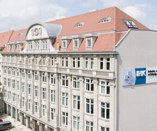 Luftaufnahme der IHK zu Leipzig, gemacht durch Picmention GmbH