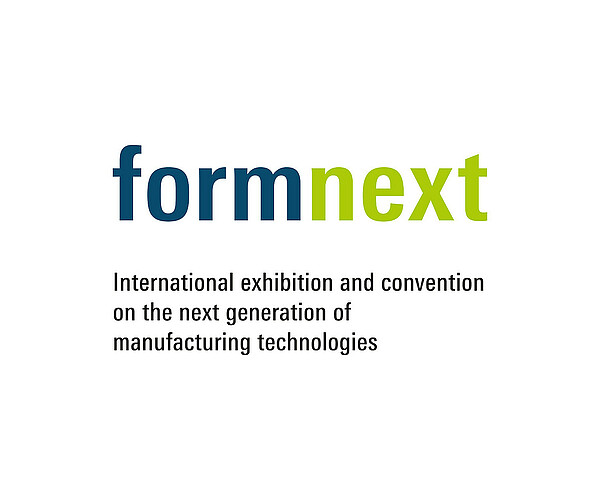 Logo Formnext mit Unterschrift International Exhibition and convention on the next generation of manufacturing technologies