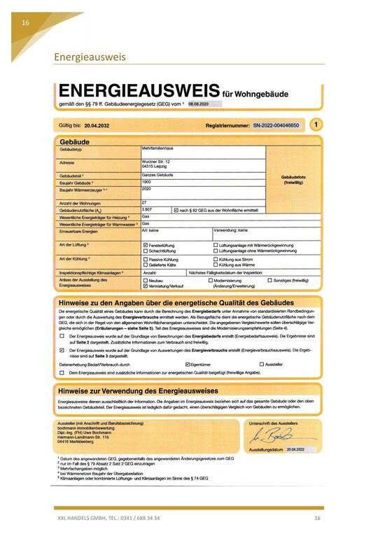 Energieausweis 