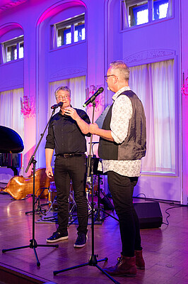 Impressionen von "Wirtschaft trifft Kultur" am 23.05.24 mit Pascal von Wroblewsky und dem Lora Kostina Trio