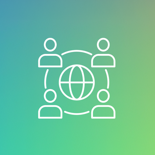 Symbolisches Icon für Zusammenarbeit
