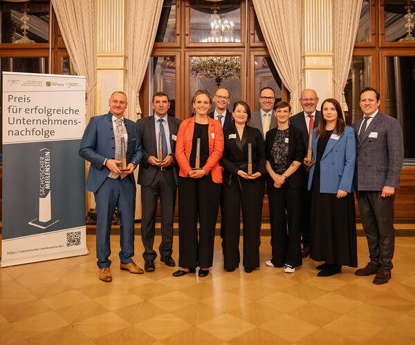 Gruppenbild Preisträger Sächsischer Meilenstein 2025