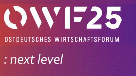 Logo des Ostdeutschen Wirtschaftsforum (OWF25): next level