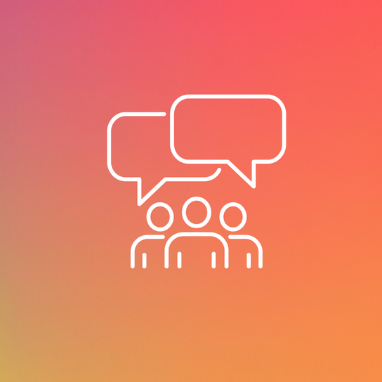 Symbolisches Icon für Zusammenarbeit