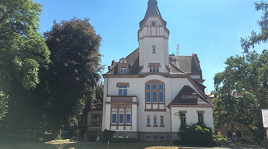 Leipzig, Mühlenstraße 28: Blick auf Villengebäude Rückansicht