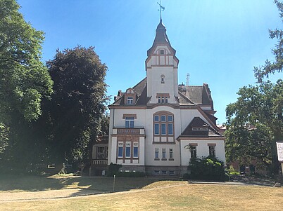 Leipzig, Mühlenstraße 28: Blick auf Villengebäude Rückansicht