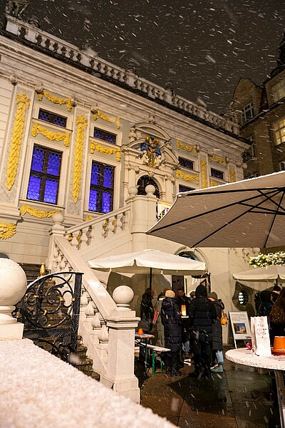 Wirtschaft trifft Kultur: Impressionen vom Konzert der LAMETTA FIVE in der Alten Börse am 30.11.2023. Bild erstellt von Hermann Hertrampf.