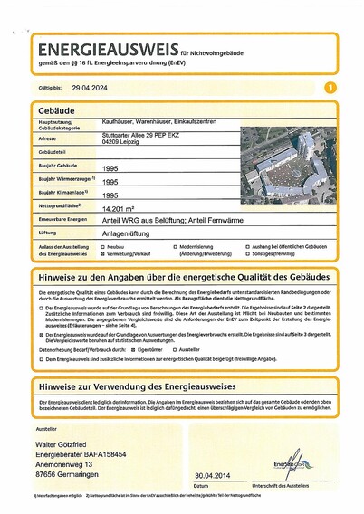 Leipzig, Stuttgarter Allee 29: Energieausweis