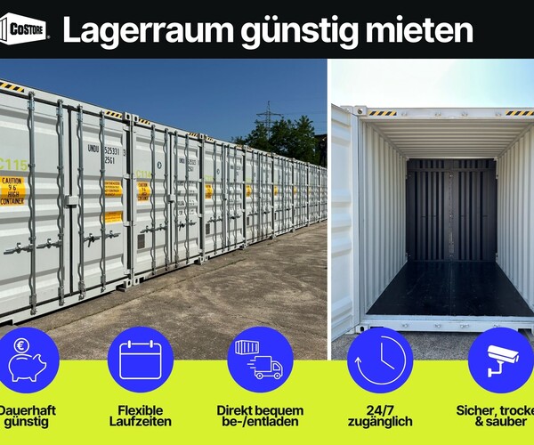 Containertor offen