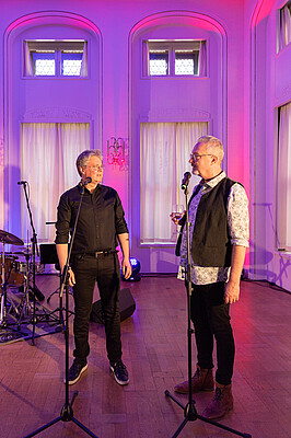 Impressionen von "Wirtschaft trifft Kultur" am 23.05.24 mit Pascal von Wroblewsky und dem Lora Kostina Trio