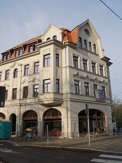 Leipzig, Rückmarsdorfer Straße 1: Außenansicht Eckgebäude