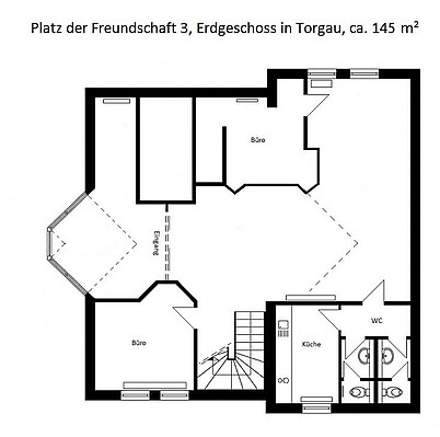 Torgau, Platz der Freundschaft 3: Grundriss Erdgeschoss