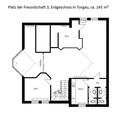 Torgau, Platz der Freundschaft 3: Grundriss Erdgeschoss