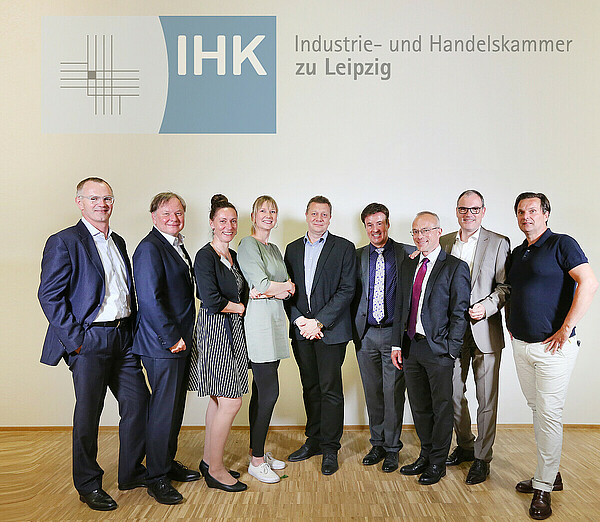 Gruppenfoto des Präsidiums der IHK zu Leipzig