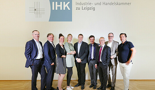 Gruppenfoto des Präsidiums der IHK zu Leipzig