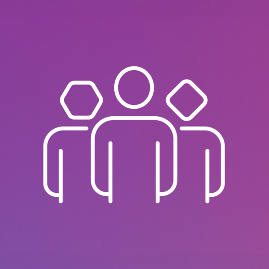 Symbolisches Icon für Zusammenarbeit