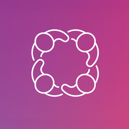 Symbolisches Icon für Zusammenarbeit