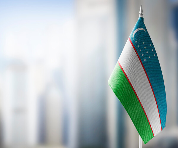 Tischfähnchen von Usbekistan