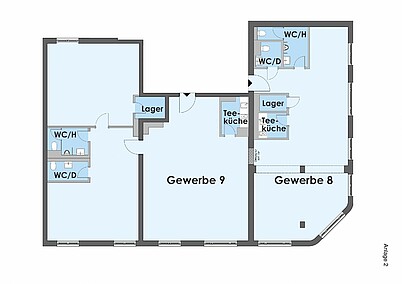 Leipzig, Konstantinstraße 3: Geplante Grundrissraumaufteilung