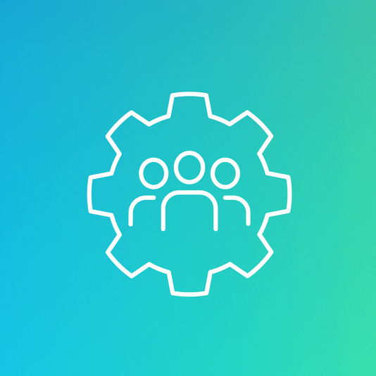 Symbolisches Icon für Zusammenarbeit