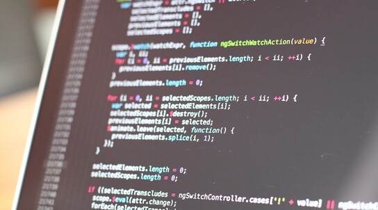 Bildschirm mit Script