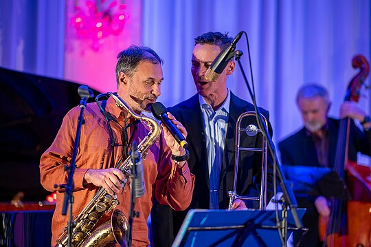 Wirtschaft trifft Kultur: Impressionen vom Konzert der LAMETTA FIVE in der Alten Börse am 30.11.2023. Bild erstellt von Hermann Hertrampf.