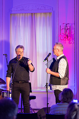 Impressionen von "Wirtschaft trifft Kultur" am 23.05.24 mit Pascal von Wroblewsky und dem Lora Kostina Trio