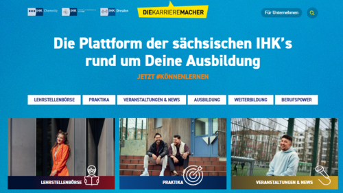 Screenshot der Website Karriere-Rockt.de