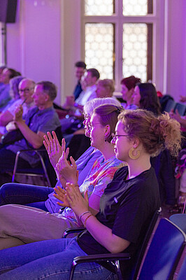 Impressionen von "Wirtschaft trifft Kultur" am 23.05.24 mit Pascal von Wroblewsky und dem Lora Kostina Trio