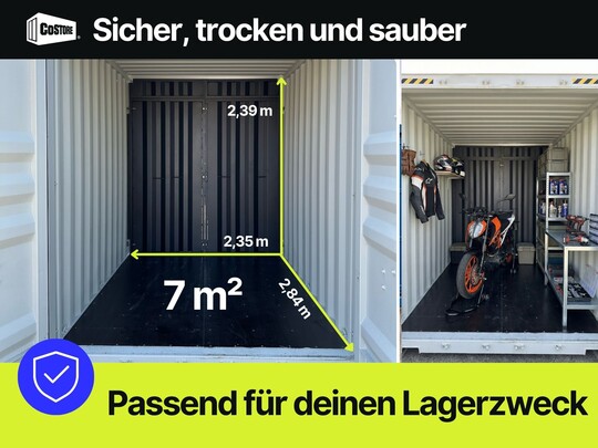 Kleiner leerer Container